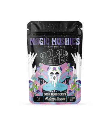 Domemelter – Sour Blueberry 8 Count Mushroom Gummies – Simple Vapes