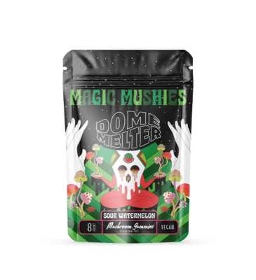 Domemelter – Sour Watermelon 8 Count Mushroom Gummies – Simple Vapes